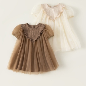 Uniforme <span class=keywords><strong>Escolar</strong></span> OEM, Vestido de Tul de Princesa para Niñas, Vestido de Fiesta de Cumpleaños y Boda para Bebés, Niñas Pequeñas y Niñas - Product Image 1