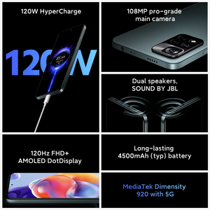 Versione globale <span class=keywords><strong>Xiaomi</strong></span> <span class=keywords><strong>Redmi</strong></span> Note <span class=keywords><strong>11</strong></span> <span class=keywords><strong>Pro</strong></span> + 5G Smartphone 120W HyperCharge Dimensity 920 120Hz AMOLED 108MP - Product Image 3