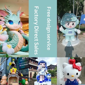 ประติมากรรมไฟเบอร์กลาสสั่งทำได้ ตัวการ์ตูนคนดังทางอินเทอร์เน็ต ตุ๊กตาตัวละครสมัยใหม่ ภาพลักษณ์ IP สำหรับตกแต่งภายนอกห้างสรรพสินค้า ขนาดใหญ่สำหรับจัดวางในพื้นที่กลางแจ้ง - Product Image 3