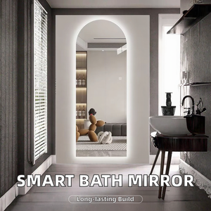 Espejo Grande de Cuerpo Entero Inteligente con Retroiluminación LED Ovalada, Diseño sin Marco Personalizado, Antivaho, con Luz LED - Product Image 2