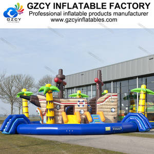 2024 conception populaire <span class=keywords><strong>bateau</strong></span> <span class=keywords><strong>pirate</strong></span> toboggan gonflable énorme <span class=keywords><strong>piscine</strong></span> d'eau en PVC en gros - Product Image 4