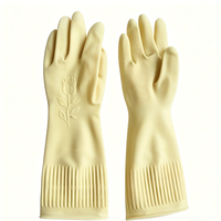 Gants ménagers 100% latex naturel - Résistants à l'eau et antidérapants