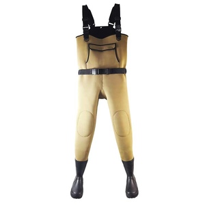 Wasserdichte Fisherman Fishing Wading Pants Angel waders Anzug Fly Fishing Waders mit Neopren stiefeln - Product Image 1