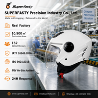 Casques de moto en ABS neufs en gros, certifiés ECE, personnalisés, pour hommes, pour les trajets quotidiens en ville, fabriqués en Chine