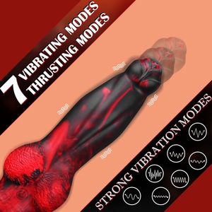 Hot Sale Weiche Silikon Monster <span class=keywords><strong>Dildo</strong></span> Multi Farbe Große Größe Realistische Anal Schub Vibrator Dildos - Product Image 4