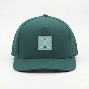 Gorra de Golf Deportiva Impermeable de 5 Paneles con Diseño de Puntos y Lazos Bordados en 3D, Logotipo Tejido, Personalizada al por Mayor - Product Image 1