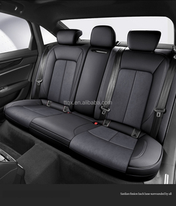 Customized 2017-2024 Full-package Luxury Business Car Seat Cushions for Audi A4/A6/Q3/Q5 <strong>alcantara</strong> All-season Seat Covers Gray - Product Image 3