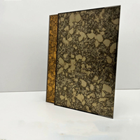 Plaques de miroir antique de l'usine de Foshan, dalles de miroir vieilli vintage pour la décoration de hall de magasin de verre et l'ornement de meubles anciens