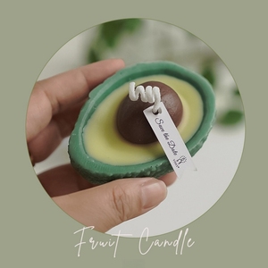 Nouvelles Ventes Directes Usine Bougies Artisanales à l'Avocat pour l'Aromathérapie Faible MOQ Écologiques Décoration Maison Parfumées aux Fruits Fêtes Anniversaires - Product Image 4
