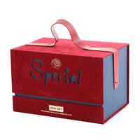 [Seulement personnalisé] grande capacité flanelle Portable poche Flip mariage Souvenir présent bonbons Festival anniversaire cadeau emballage boîte