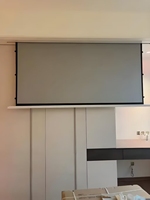 Écran de projection électrique encastré au plafond, tension par languettes, 120 pouces, 16:9, pour cinéma maison, vente en gros d'usine