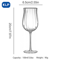 100ml Großhandels-Weihnachts-Kelchweingläser aus transparentem Rotglas mit individuellem Logo und Personalisierung