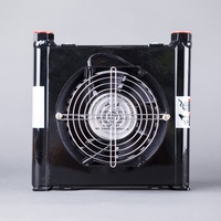 Refroidisseurs d'huile hydraulique de capacité de refroidissement 0.94KW Types refroidis par air Échangeur de chaleur Petit refroidisseur de radiateur noir AF1025 25L Aluminium