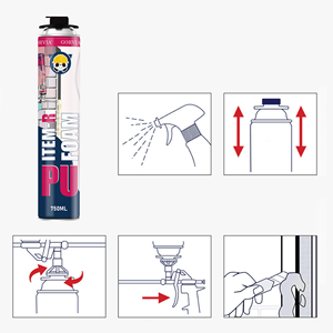 Gorvia 750ml cách nhiệt Súng loại mở rộng bọt cho lỗ phun không thấm nước chất lỏng PU bọt - Product Image 6