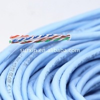 Cable LAN Surxin UTP SFTP FTP F/UTP para interiores y exteriores CAT6 de cobre puro 305M 1000FT 4 pares CAT 6 Cable de red Ethernet