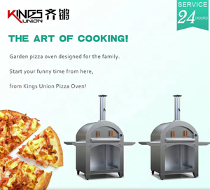 Four à <span class=keywords><strong>pizza</strong></span> moderne à plaque chauffante unique en acier inoxydable avec briques réfractaires, alimenté au bois, sécurité flamme, pour usage domestique et hôtelier, facile à utiliser - Product Image 4