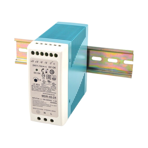 MDR-40-24 40W แหล่งจ่ายไฟแบบสวิตชิ่งสำหรับติดตั้งบนราง DIN 24V 1.7A อุปกรณ์แปลงไฟ AC-DC แบบอุตสาหกรรม ช่องจ่ายไฟเดี่ยว ขนาดเล็ก - Product Image 1