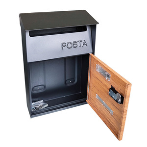 Boîtes aux <span class=keywords><strong>lettres</strong></span> murales avec serrure <span class=keywords><strong>à</strong></span> combinaison pour l'extérieur, boîtes aux <span class=keywords><strong>lettres</strong></span> pour la maison, boîte aux <span class=keywords><strong>lettres</strong></span> en métal pour porte extérieure, boîte <span class=keywords><strong>à</strong></span> <span class=keywords><strong>lettres</strong></span> <span class=keywords><strong>à</strong></span> texture <span class=keywords><strong>bois</strong></span> - Product Image 4