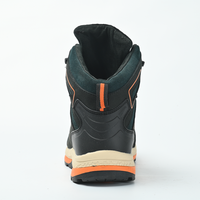 Chaussures de sécurité en cuir microfibre avec embout en acier et semelle antidérapante en caoutchouc, résistantes aux perforations, pour l'usine et la construction