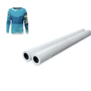 36' 44' 64' Heat transfer sublimation paper 100gsm fast dry sublimation paper roll for textile polyester cloth