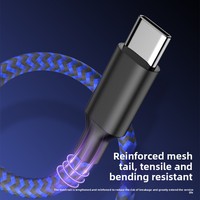Câble de charge rapide USB-A vers Type C avec gaine tressée, longueur 1m 2m 3m, transfert de données haute vitesse pour iPhone, MacBook, Samsung, HUAWEI
