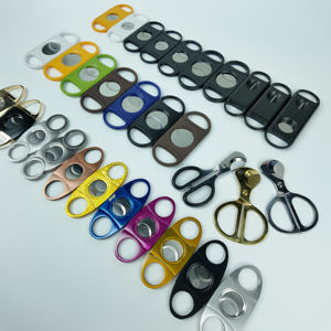 Accessoires pour fumeurs Gravure LOGO personnalisée Coupe-cigare en métal design classique - Product Image 5