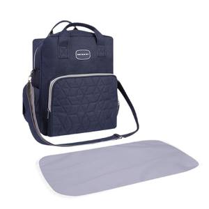 Bolsa de pañales multifuncional con compartimento aislado para madre y bebé, mochila de gran capacidad con correa desmontable, ideal para primavera. - Product Image 5