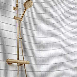 Mosaico de Tiras Largas de Estilo Europeo, Color Vívido, Superficie Brillante, Efecto Horno, Azulejos Hechos a Mano para Cocina y Baño, Ladrillos Pequeños - Product Image 4