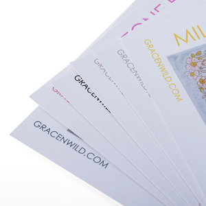 Cartolina di ringraziamento di lusso di lusso con <span class=keywords><strong>Design</strong></span> personalizzato carta spessa 600g grazie cartolina con Logo in lamina - Product Image 3