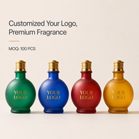 Coffret de Parfums de Luxe Personnalisés à Marque Blanche – Flacon Vert Givré, Eau de Parfum Longue Durée – Fournisseur d'Usine OBM