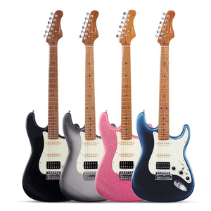 <span class=keywords><strong>Guitarra</strong></span> Eléctrica Multiestilo con Cuerpo Sólido de Paulownia y Acabado Brillante, Estilos ST / TL, Múltiples Colores Brillantes Opcionales, Pastillas SSS / HSS - Product Image 6