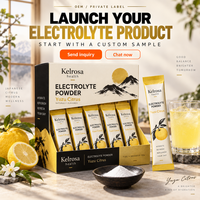 Fabricant de sachets de poudre d'électrolytes en marque privée GMP Halal, sachets de poudre d'électrolytes sans sucre personnalisés pour l'hydratation