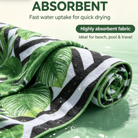 Serviette de plage gaufrée en microfibre, grande taille, légère et à séchage rapide, idéale pour les voyages, pour adultes, hommes et femmes – Offre estivale