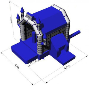 Château <span class=keywords><strong>gonflable</strong></span> classique de qualité commerciale pour enfants, <span class=keywords><strong>structure</strong></span> de jeu pour locations de fêtes - Product Image 4