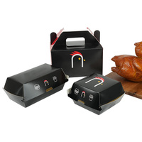 Boîte d'Emballage pour Restaurant à Emporter, Frites, Hamburger, Burger, Poulet Frit, Motif et Logo Imprimés, Taille Personnalisée en Usine