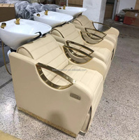 Fauteuil de Lavage Capillaire Moderne Personnalisé pour Salon de Coiffure Équipement de Salon de Beauté Chaise de Shampooing Électrique avec Bac en Céramique
