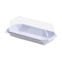 Boîte à emporter octogonale longue en plastique PET transparent pour desserts