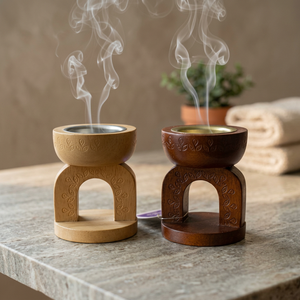 Quemador de incienso Bakhoor de madera, quemador de Bakhur, Mubkhar, venta al por mayor, quemador de Bakhoor personalizado, Ramadán, Eid, hogar, hotel, restaurante - Product Image 1