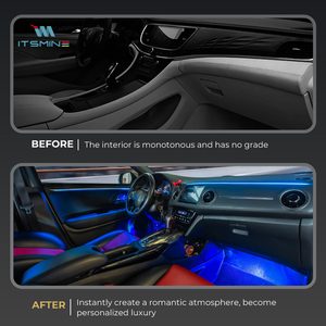 'CARDI' K3S 14-IN-1 Éclairage de cabine de voiture 64 couleurs réglables pour <span class=keywords><strong>Audi</strong></span> <span class=keywords><strong>Q7</strong></span> <span class=keywords><strong>Volvo</strong></span> <span class=keywords><strong>XC90</strong></span> SUV Contrôle multizone - Product Image 5