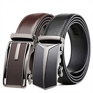 Cinturón de Cuero Vacuno Genuino Vintage Premium para Hombre con Hebilla Ajustable de Aleación – Cinturón de Vestir para Negocios y Ocio - Product Image 2