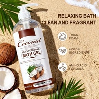 Gel Douche Hydratant au Coco Marque Blanche OEM, Glycérine Liquide, Parfum Rafraîchissant Longue Durée, Peau Lisse, Format Voyage
