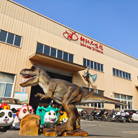 Modèles de dinosaures animatroniques électriques simulés, dinosaures réalistes pour parc à thème