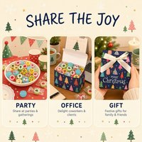 Bonbons durs en tranches pour Noël, emballés individuellement, en vrac, assortis à un coffret cadeau de Noël pour la vente saisonnière en supermarché