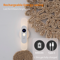 Lampe LED à induction rechargeable avec détecteur de mouvement IR, veilleuse portable pour armoire