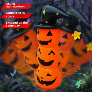 AGS Citrouille fantôme gonflable en PVC pour décorations de fête d'Halloween, modèle de jardin transfrontalier - Product Image 3