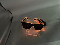 Lunettes de soleil à obturateur lumineuses à led colorées El Wire Neon Lunettes de fête à led pour le festival
