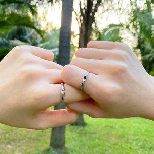 Dylam Personalized <b>Couples</b> <b>Rings</b> Custom Promise Rhodium Plated <b>Rings</b> Set 925 Sterling Silver Wedding Bands Engagement <b>Rings</b> - Product Image 2