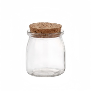 Vente en gros de pot de 2oz 50ml 100ml 120ml 200ml 300ml ml pot rond en verre pour pouding couvercles à vis en métal PE - Product Image 5