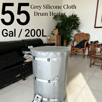 Chauffe-tambour MEGA YUNENG 55 gallons 120V en tissu Oxford imperméable, alliage de nicrome 1500W, portable, à poser au sol, pour usage extérieur