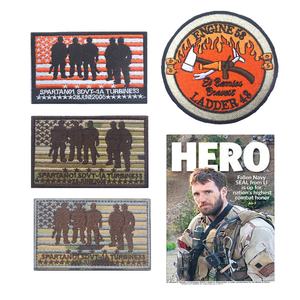 Team 10-Parche Bordado de Hierro para Sombreros, Insignia de Bombero de Acción de Ala Roja, Escalera de 43, 1, 2, 1, 2, 3 - Product Image 1